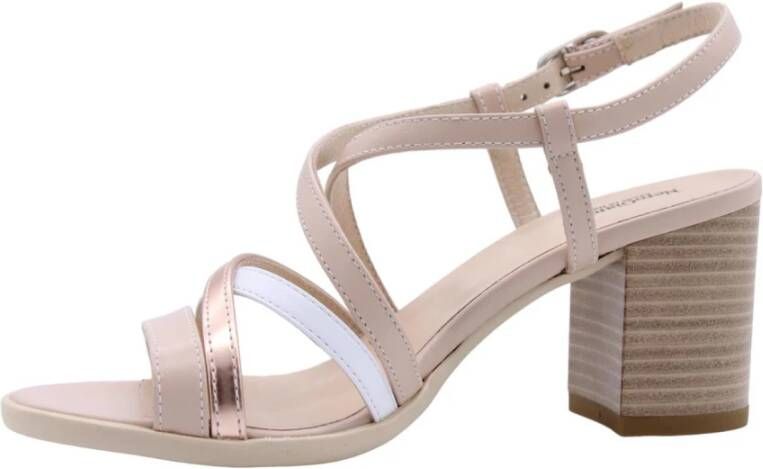 Nerogiardini Hoge Hak Statement Sandalen Beige Dames