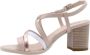 Nerogiardini Hoge Hak Statement Sandalen Beige Dames - Thumbnail 7