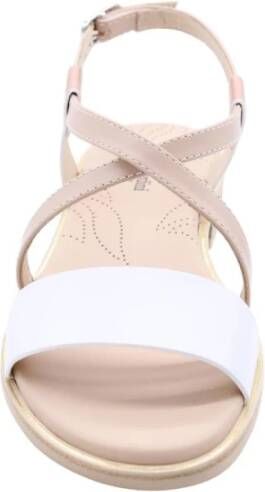 Nerogiardini Platte sandalen voor vrouwen White Dames