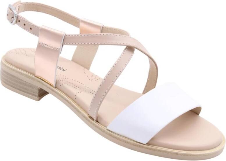 Nerogiardini Platte sandalen voor vrouwen White Dames