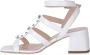 Nerogiardini Casual Wit Leren Dames Sandalen White Dames - Thumbnail 7