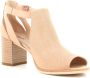 Nerogiardini Beige Leren Enkellaarzen met 7cm Hak Beige Dames - Thumbnail 13