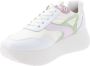 Nerogiardini Leren en stoffen damessneakers Multicolor Dames - Thumbnail 3