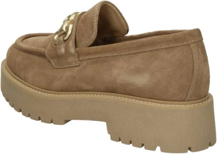 Nerogiardini Stijlvolle Loafer Schoenen voor Mannen Brown Dames