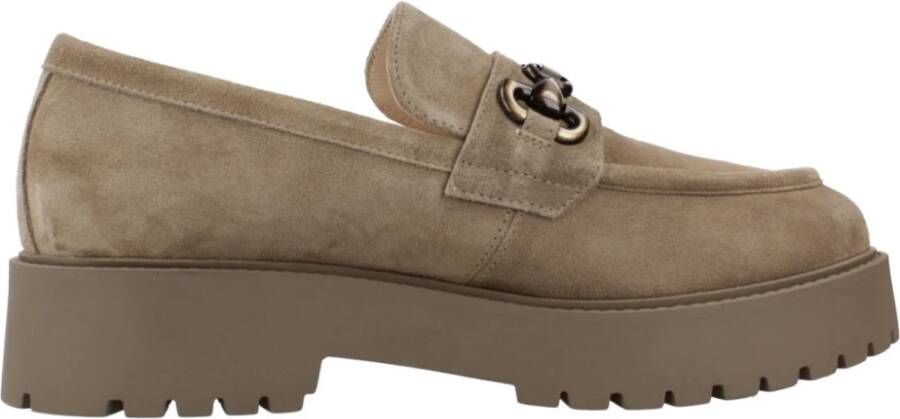 Nerogiardini Stijlvolle Loafers voor Mannen Brown Dames