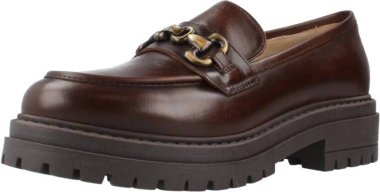 Nerogiardini Stijlvolle Loafers voor Mannen Brown Dames