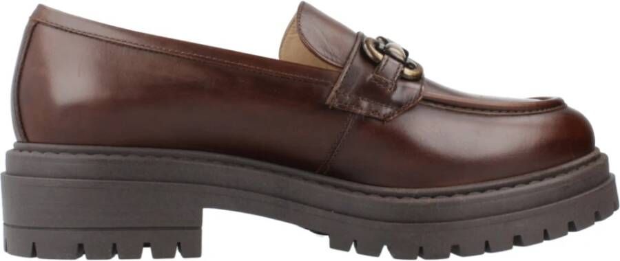 Nerogiardini Stijlvolle Loafers voor Mannen Brown Dames