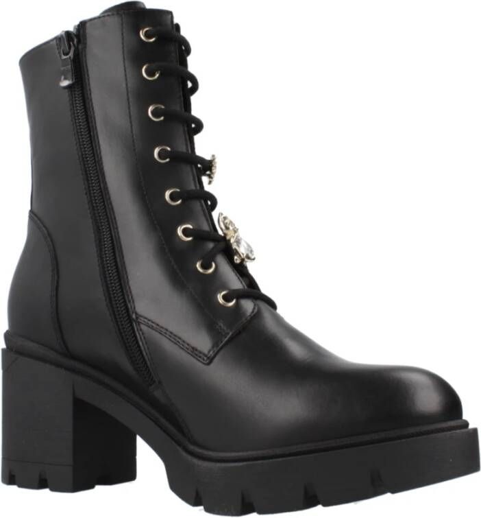 Nerogiardini Stijlvolle Veterschoenen Black Dames