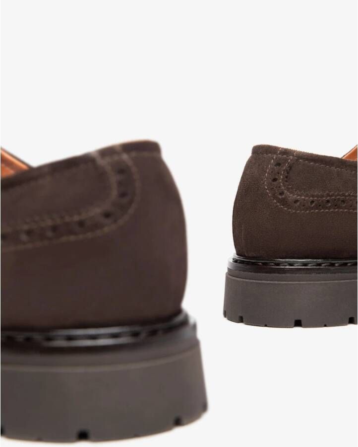 Nerogiardini Suède Oxford Schoenen Bruin Brown Heren