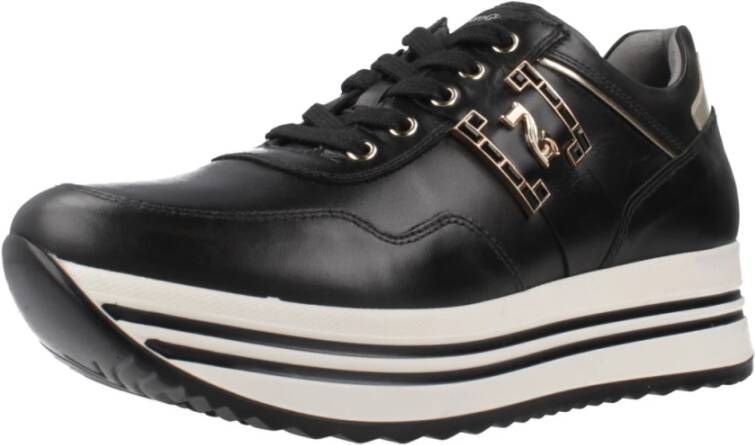 Nerogiardini Leren Sneakers voor Vrouwen Black Dames