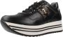 Nerogiardini Zwarte leren platform sneakers Black Dames - Thumbnail 6