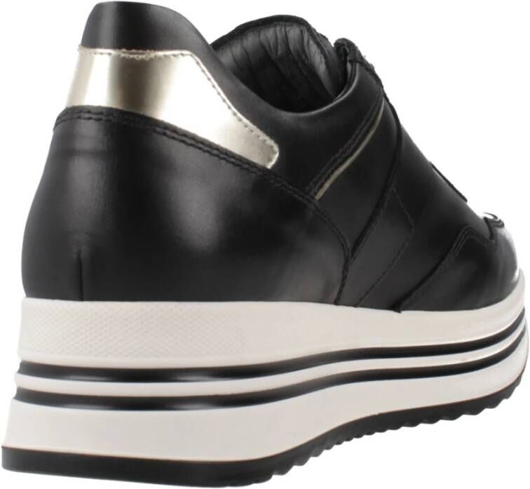 Nerogiardini Leren Sneakers voor Vrouwen Black Dames