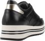 Nerogiardini Zwarte leren platform sneakers Black Dames - Thumbnail 7