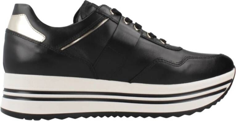 Nerogiardini Leren Sneakers voor Vrouwen Black Dames