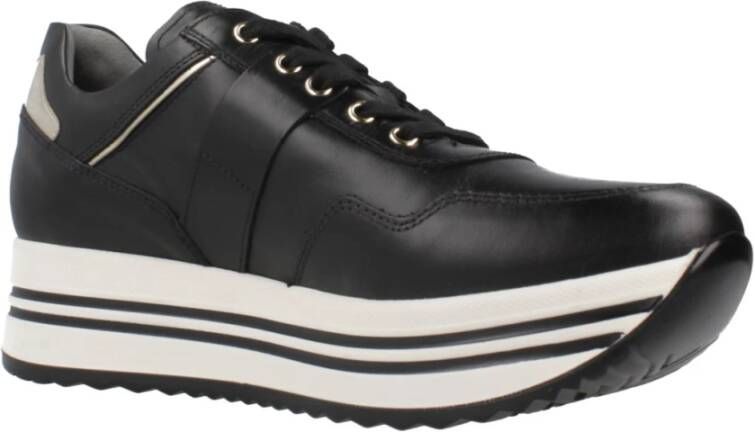 Nerogiardini Leren Sneakers voor Vrouwen Black Dames