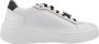 Nerogiardini Witte leren sneaker met platinadetails White Dames - Thumbnail 9