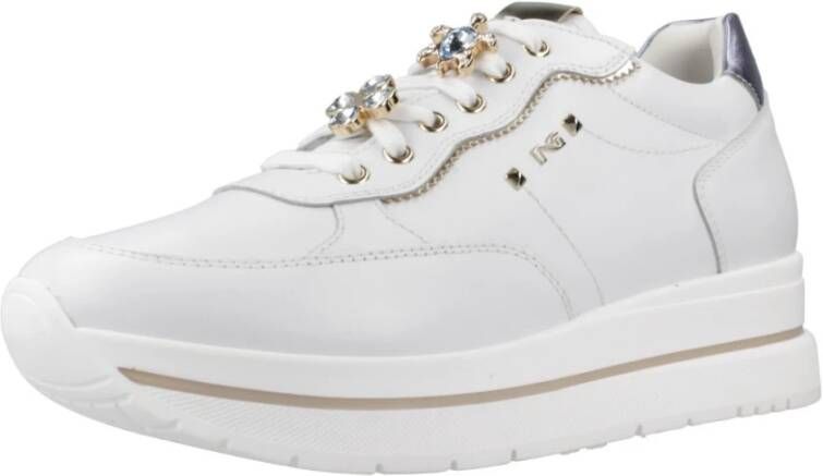 Nerogiardini Vetersportieve sneakers White Dames