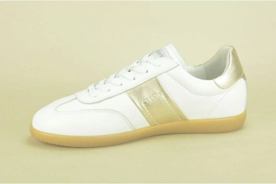 Nerogiardini Wit Goud Sneaker Fijn gumZ White Dames