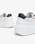 Nerogiardini Witte leren sneaker met platinadetails White Dames - Thumbnail 5