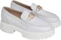 Nerogiardini Witte Leren Sandalen Klassieke Stijl White Dames - Thumbnail 8