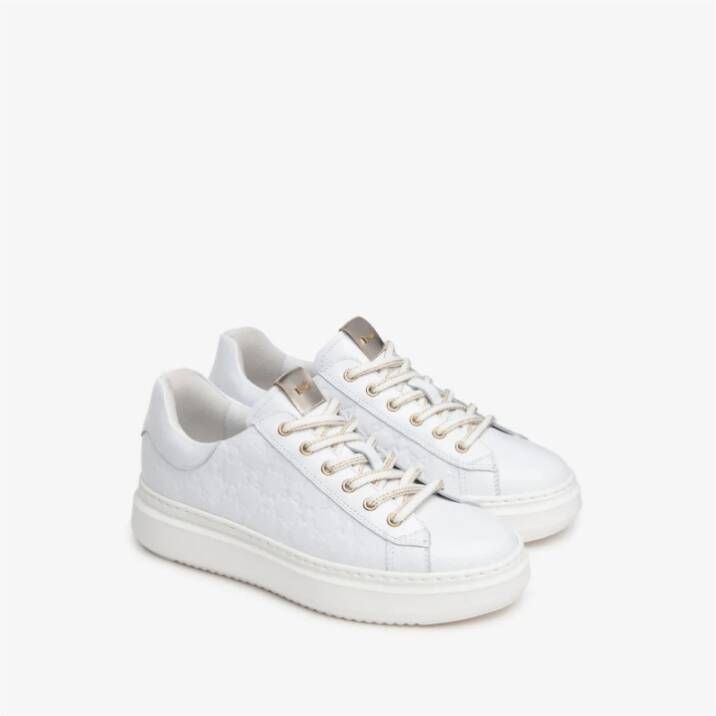 Nerogiardini Witte Logo Sneakers NG E409915D707 White Dames