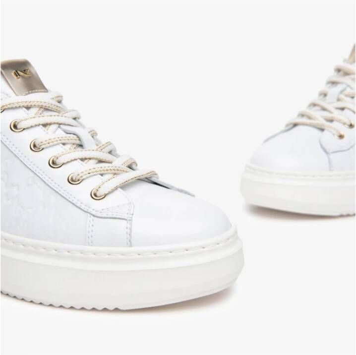 Nerogiardini Witte Logo Sneakers NG E409915D707 White Dames