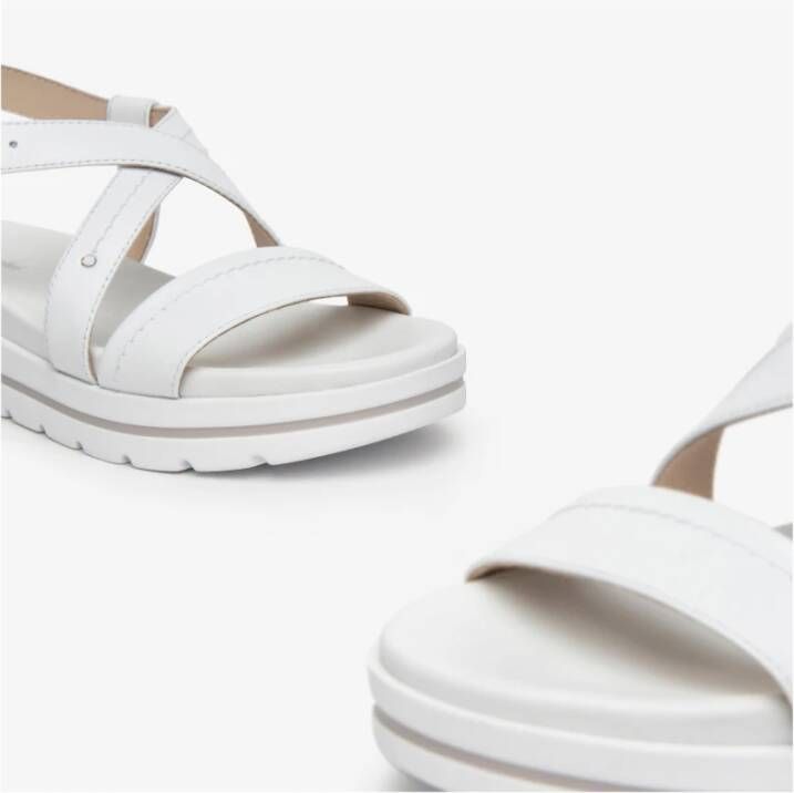 Nerogiardini Witte platform sandaal White Dames