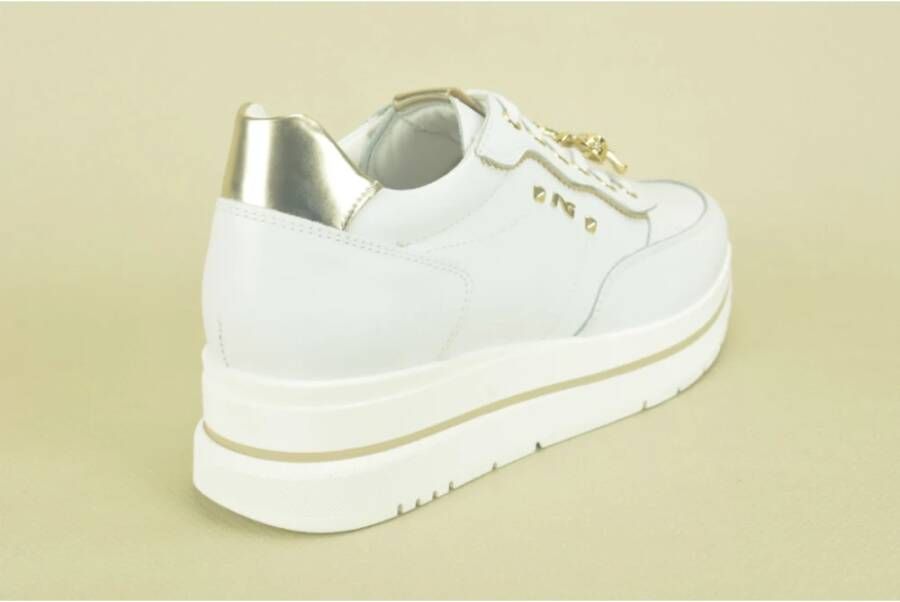 Nerogiardini Witte Runner Tuin Stijl Schoenen White Dames