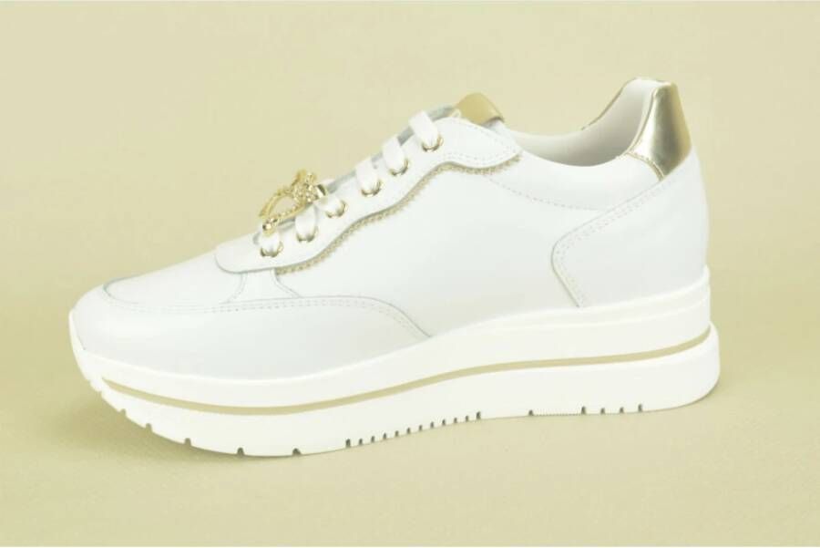 Nerogiardini Witte Runner Tuin Stijl Schoenen White Dames