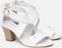 Nerogiardini Witte Sandalen Italiaanse Stijl White Dames - Thumbnail 10