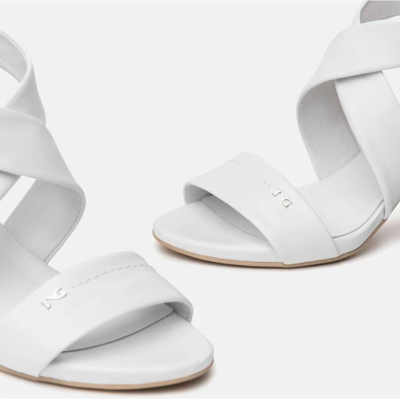 Nerogiardini Witte Sandalen Italiaanse Stijl White Dames