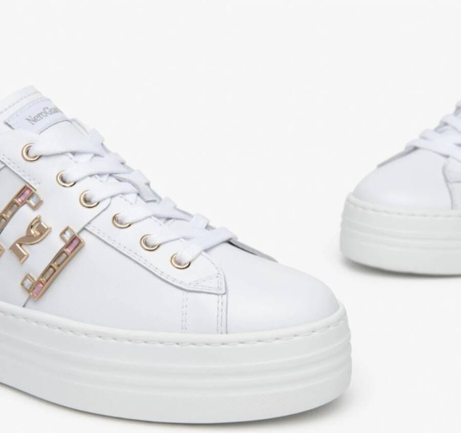 Nerogiardini Witte Sneakers E409967D Stijlvol Ontwerp White Dames