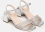 Nerogiardini Zilveren Glam Sandalen Gray Dames - Thumbnail 2