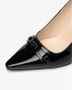 Nerogiardini Zwarte lakleren hakken met accessoire Black Dames - Thumbnail 11