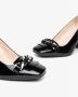 Nerogiardini Zwarte lakleren pumps met 8 cm blokhak Black Dames - Thumbnail 3