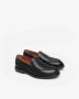 Nerogiardini Zwarte leren heren loafers met band Black Heren - Thumbnail 8