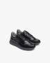 Nerogiardini Zwarte leren vetersneakers Black Heren - Thumbnail 2