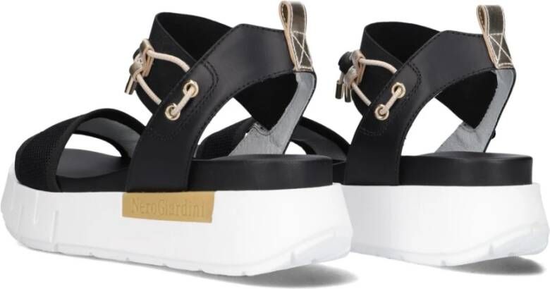 Nerogiardini Zwarte Sandalen Stijlvol Zomerse Look Black Dames