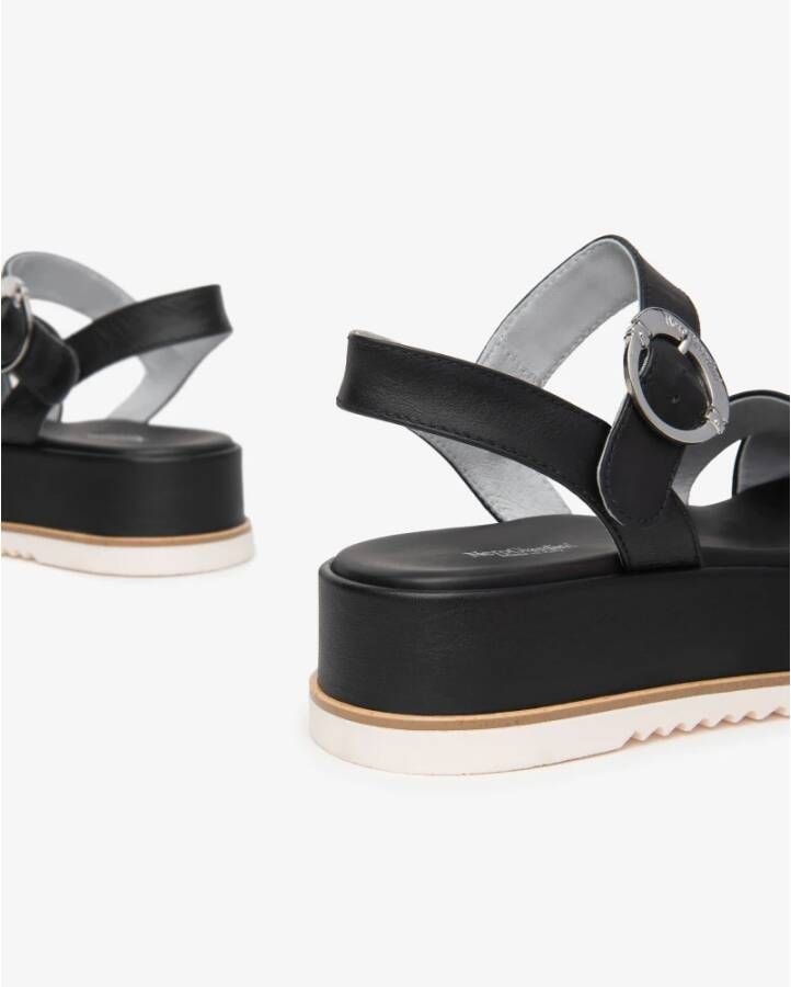 Nerogiardini Zwarte Sandalen voor Vrouwen Black Dames