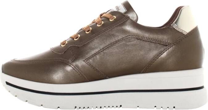 Nerogiardini Zwarte sneakers voor vrouwen Brown Dames