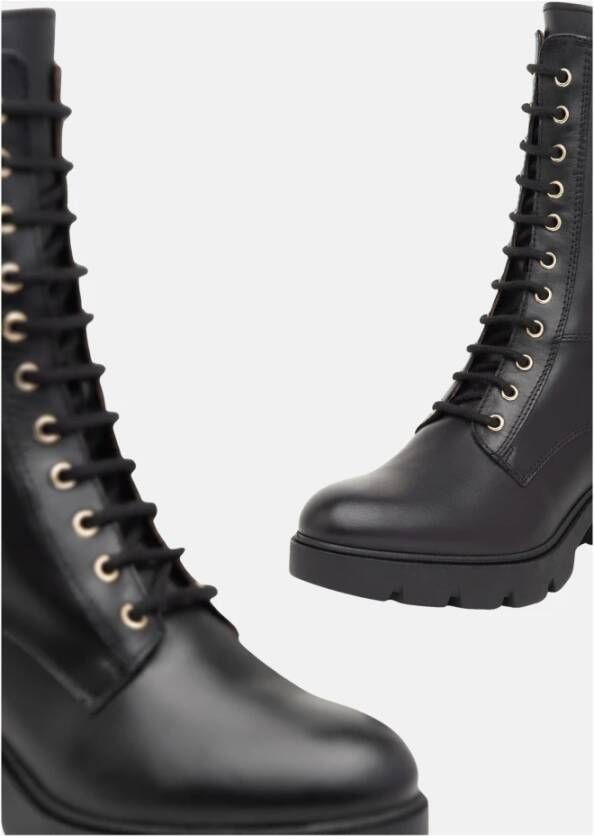 Nerogiardini Zwarte Veterschoenen Black Dames