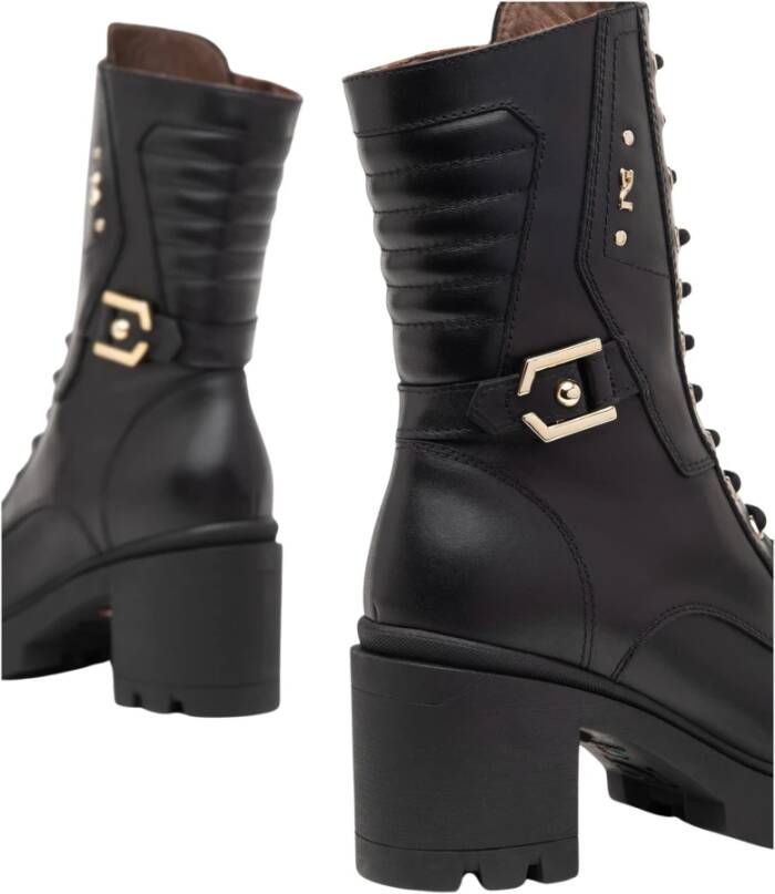 Nerogiardini Zwarte Veterschoenen Black Dames