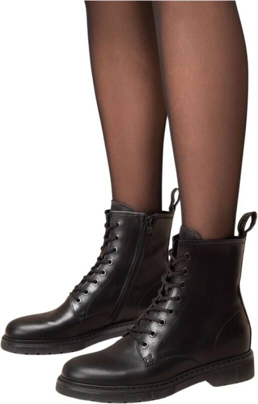 Nerogiardini Zwarte Veterschoenen Black Dames