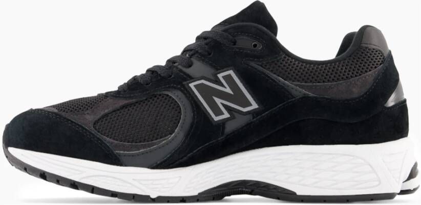 New Balance Suede en Mesh Sneakers in Zwart Black Heren