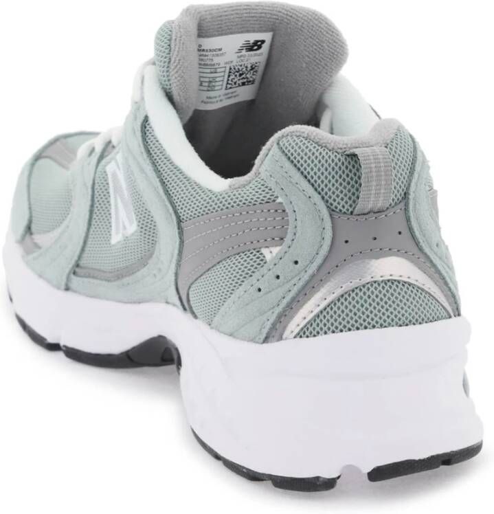 New Balance 530 Sneakers met Mesh en Leren Inzetstukken Green Dames