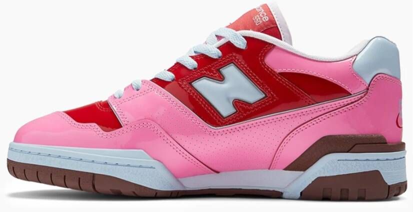 New Balance Pink Red & White Sneaker Multicolor Dames