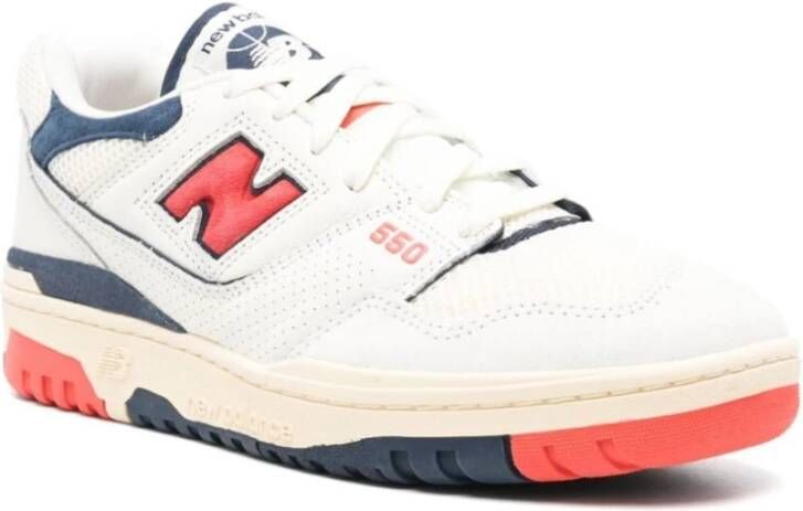 New Balance 550 Sneakers Off White Navy Red Multicolor Heren