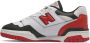 New Balance Retro-geïnspireerde wit rood zwarte sneakers Rood Heren - Thumbnail 7