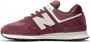 New Balance Unisex Leren en Nylon Sneakers Brown - Thumbnail 3