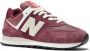 New Balance Unisex Leren en Nylon Sneakers Brown - Thumbnail 4